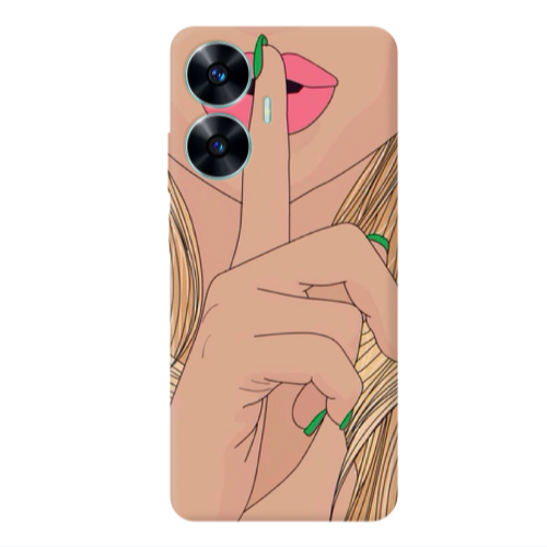 Realme C55 Shut up Transparent Silicone TPU Θήκη