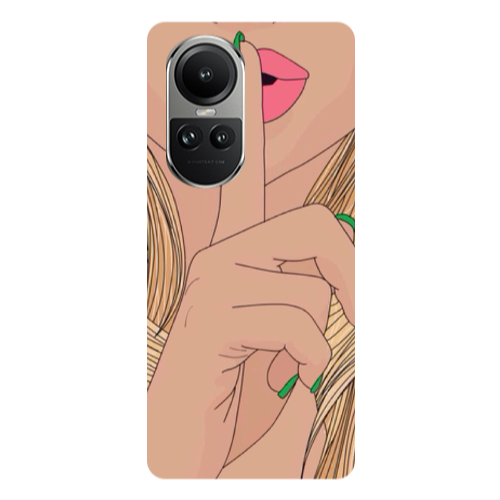 Oppo Reno10 5G Shut up Transparent Silicone TPU Θήκη