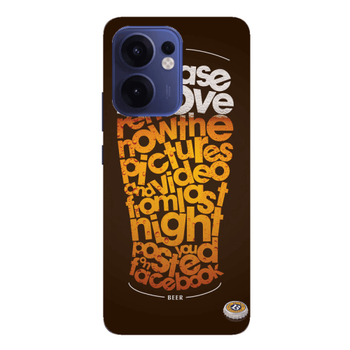 Oppo Reno13 FS Please remove Transparent Silicone TPU Θήκη