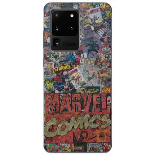 Samsung S20 Ultra Marvel comics Transparent Silicone TPU Θήκη