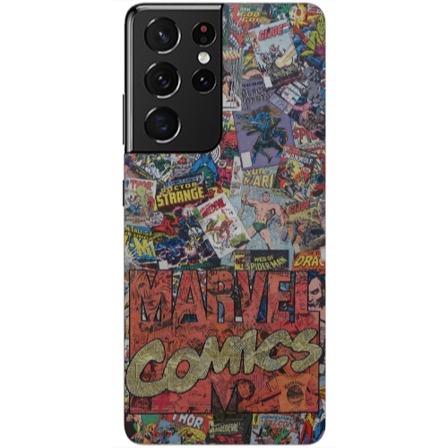 Samsung S21 Ultra Marvel comics Transparent Silicone TPU Θήκη