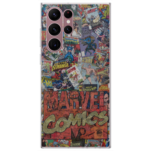 Samsung S22 Ultra Marvel comics Transparent Silicone TPU Θήκη