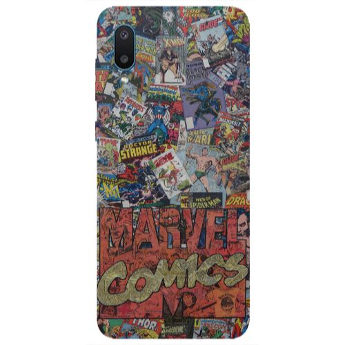 Samsung A02 Marvel comics Transparent Silicone TPU Θήκη