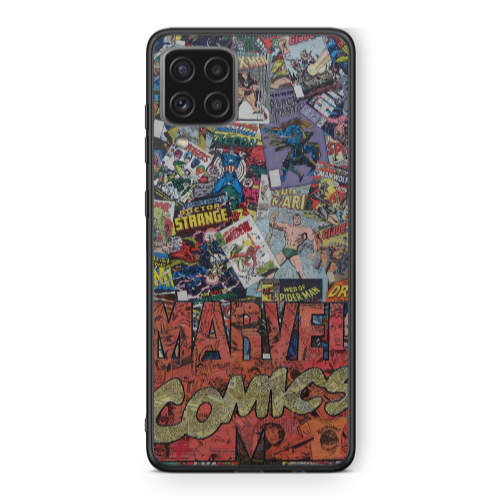 Samsung A22 4G Marvel comics Black Glossy Θήκη