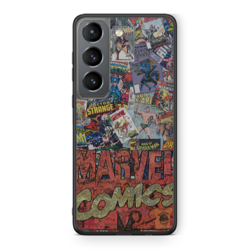 Samsung S21 PLUS Marvel comics Black Glossy Θήκη
