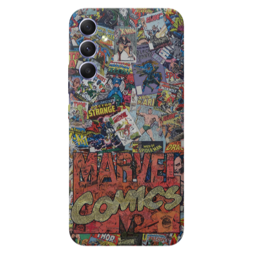 Samsung A34 Marvel comics Transparent Silicone TPU Θήκη