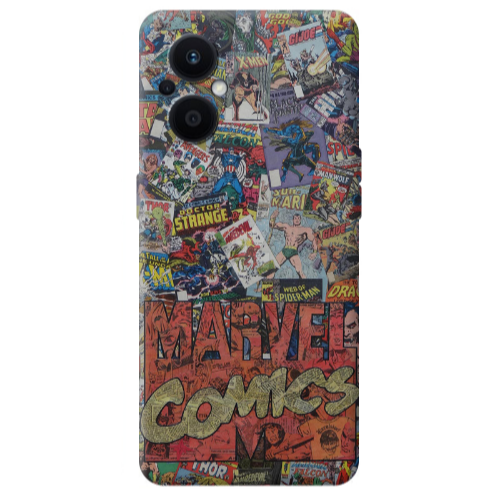 Oppo Reno 7 Lite Marvel comics Transparent Silicone TPU Θήκη