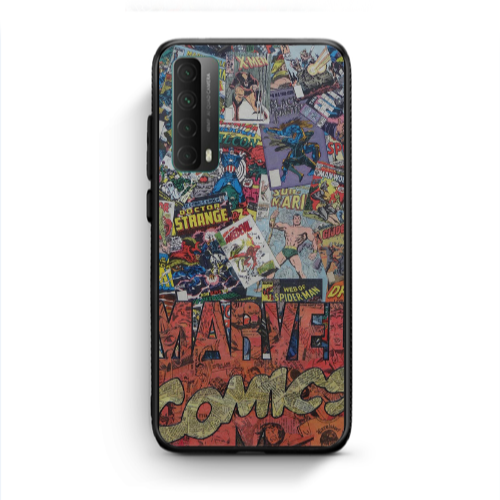 Huawei P Smart 2021 Marvel comics Black Glossy Θήκη