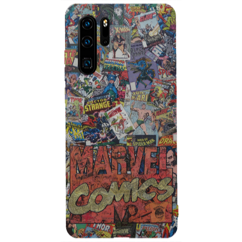 Huawei P30 Pro Marvel comics Transparent Silicone TPU Θήκη