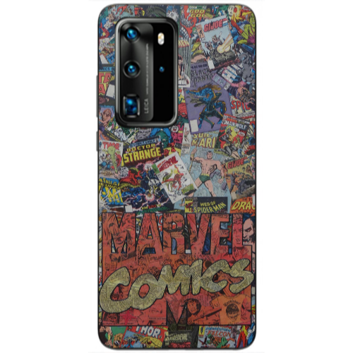 Huawei P40 Pro Marvel comics Transparent Silicone TPU Θήκη