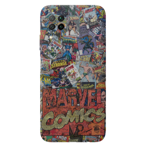 Huawei P40 Lite Marvel comics Transparent Silicone TPU Θήκη