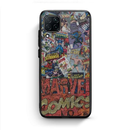 Huawei P40 Lite Marvel comics Black Glossy Θήκη