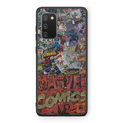 Samsung A02s Marvel comics Black Glossy Θήκη