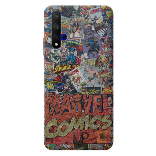 Huawei Nova 5 T Marvel comics Transparent Silicone TPU Θήκη
