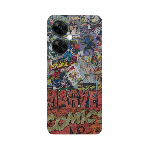 Oneplus Nord CE 3 Lite 5G Marvel comics Transparent Silicone TPU Θήκη