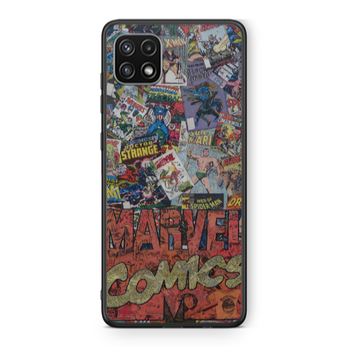 Samsung A22 5G Marvel comics Black Glossy Θήκη
