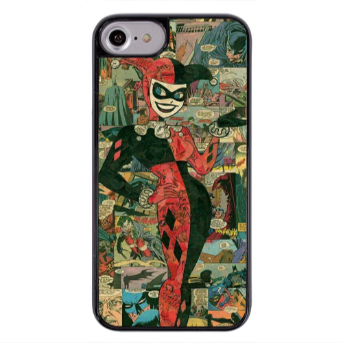 Apple iPhone 7 Joker girl Black Glossy Θήκη
