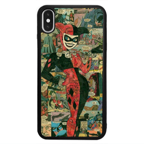 Apple iPhone Xs Joker girl Black Glossy Θήκη
