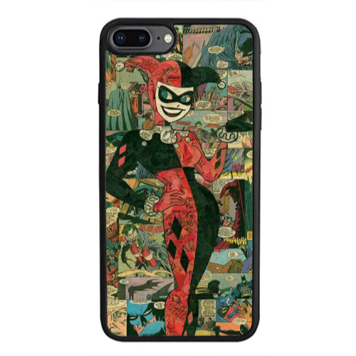 Apple iPhone 7 Plus Joker girl Black Glossy Θήκη