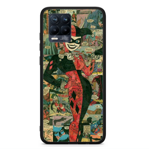 Realme 8  Joker girl Black Glossy Θήκη