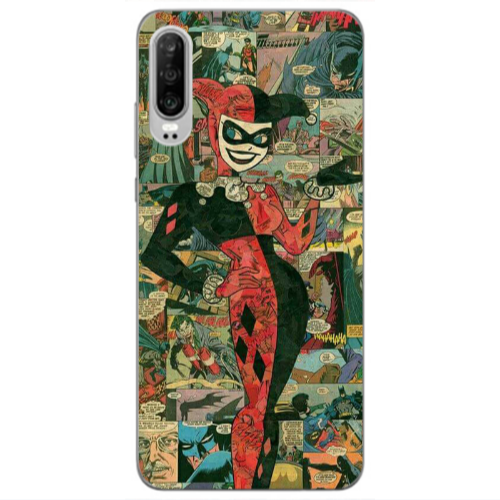 Huawei P30 Joker girl Transparent Silicone TPU Θήκη