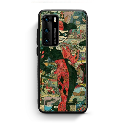 Huawei P40 Joker girl Black Glossy Θήκη