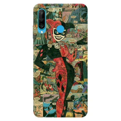 Huawei P30 Lite Joker girl Transparent Silicone TPU Θήκη