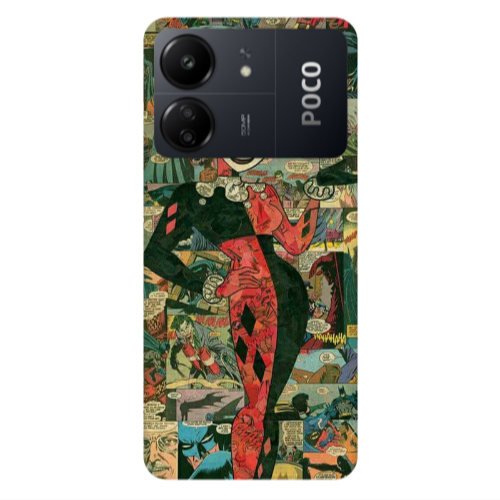 Xiaomi Poco C65 Joker girl Transparent Silicone TPU Θήκη
