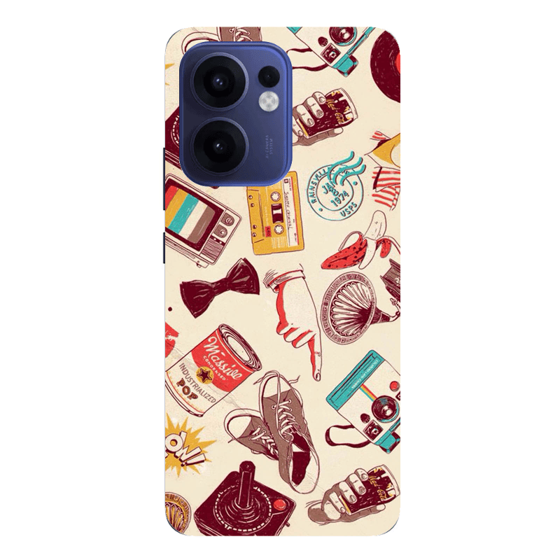 Oppo Reno13 FS Plaque Transparent Silicone TPU Θήκη