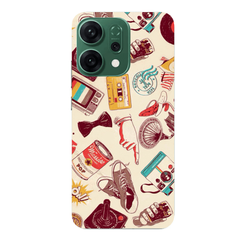 Oppo RENO 14 Plaque Transparent Silicone TPU Θήκη