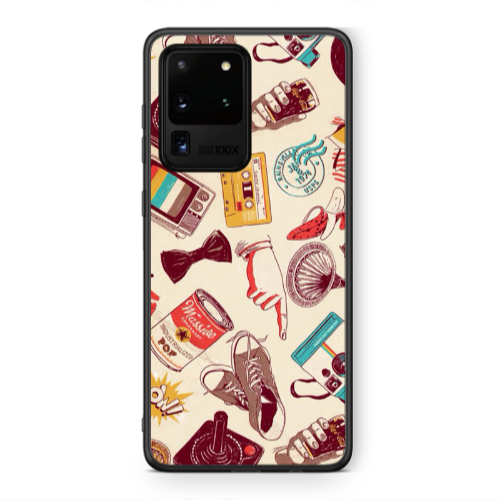 Samsung S20 Ultra Plaque Black Glossy Θήκη