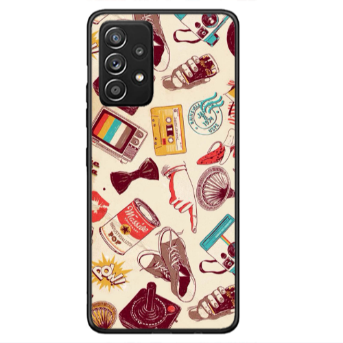 Samsung A33 Plaque Black Glossy Θήκη