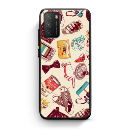 Xiaomi Poco M3 Plaque Black Glossy Θήκη