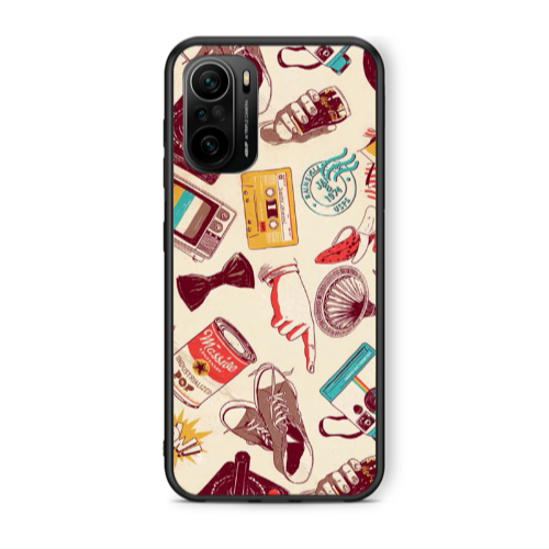 Xiaomi Poco F3 Plaque Black Glossy Θήκη