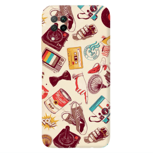 Huawei P40 Lite Plaque Transparent Silicone TPU Θήκη