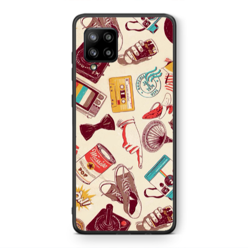 Samsung A42 5G Plaque Black Glossy Θήκη