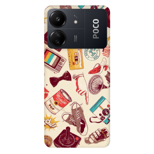 Xiaomi Poco C65 Plaque Transparent Silicone TPU Θήκη
