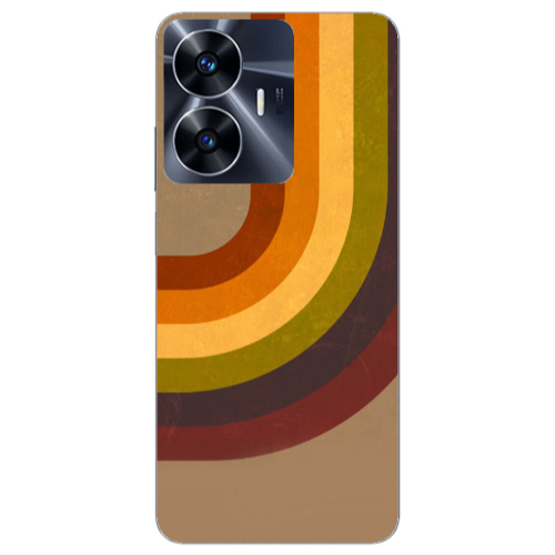 Realme Note 50 Rainbow Transparent Silicone TPU Θήκη