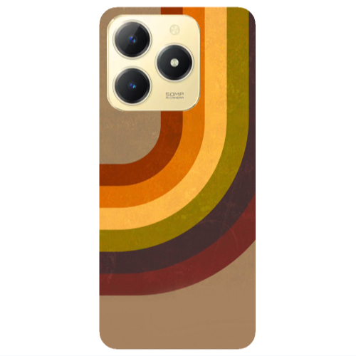 Realme C61 Rainbow Transparent Silicone TPU Θήκη