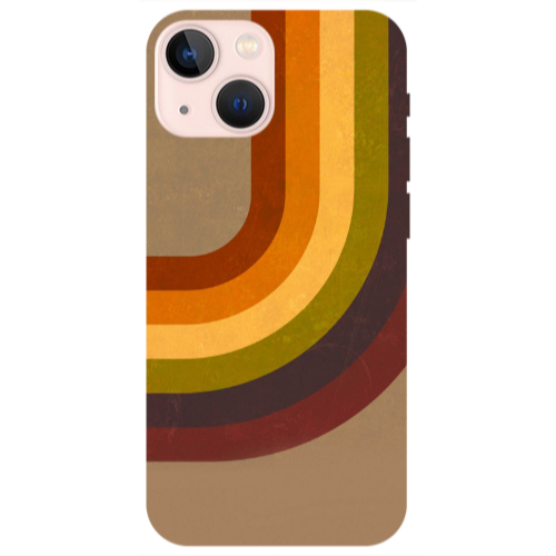 Apple iPhone 13 Rainbow Transparent Silicone TPU Θήκη
