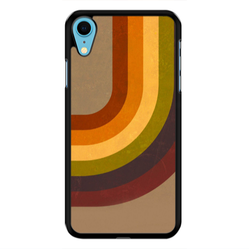 Apple iPhone Xr Rainbow Black Glossy Θήκη