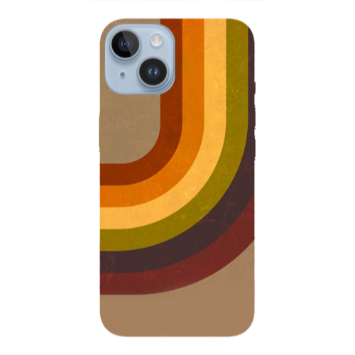 Apple iPhone 14  Rainbow Transparent Silicone TPU Θήκη