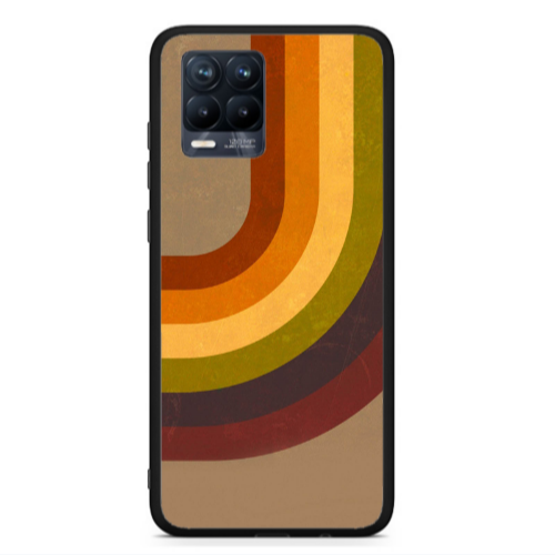 Realme 8  Rainbow Black Glossy Θήκη