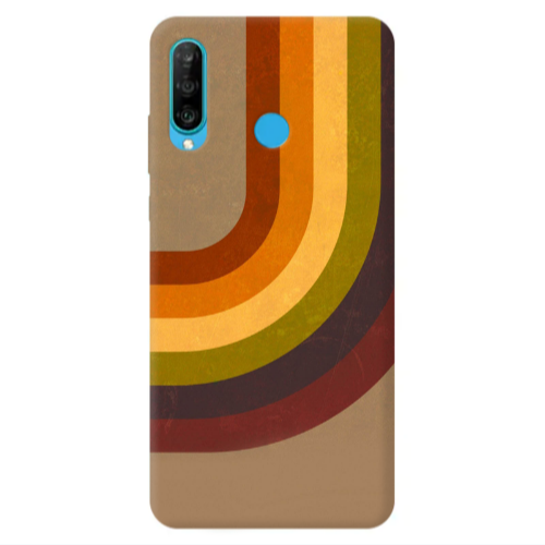 Huawei P30 Lite Rainbow Transparent Silicone TPU Θήκη