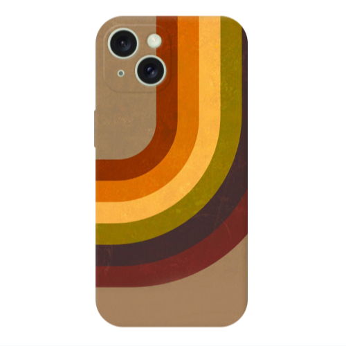 Apple iPhone 15 Rainbow Transparent Silicone TPU Θήκη