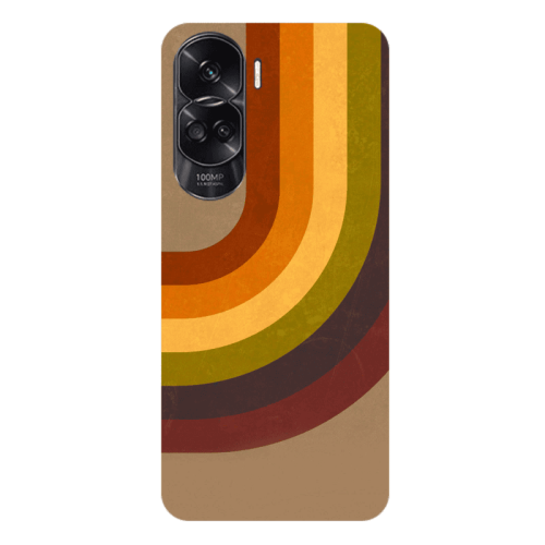 Honor 90 Lite 5G Rainbow Transparent Silicone TPU Θήκη