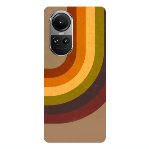 Oppo Reno10 5G Rainbow Transparent Silicone TPU Θήκη