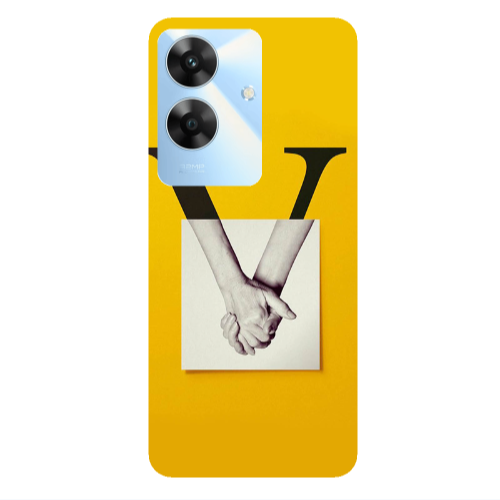 Realme Note 60 V logo Transparent Silicone TPU Θήκη
