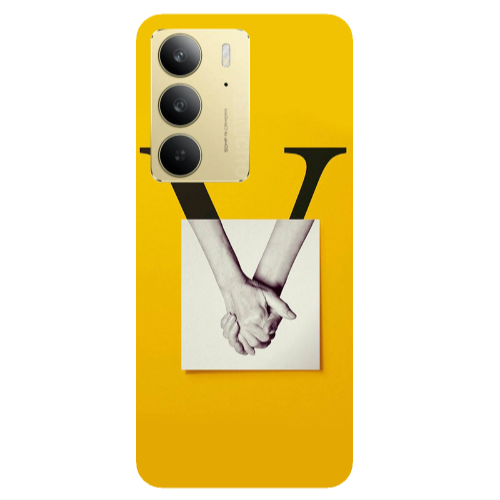 Realme C 75 V logo Transparent Silicone TPU Θήκη