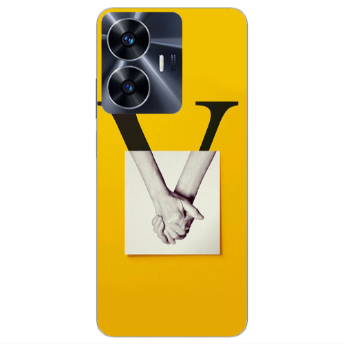 Realme Note 50 V logo Transparent Silicone TPU Θήκη